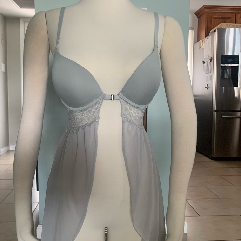 Gray Tahari Lingerie Slip